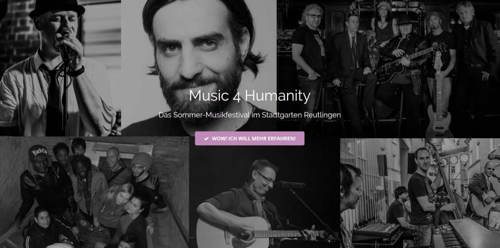 Screenshot von Music 4 Humanity